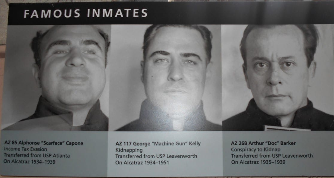 Alcatraz prison held the most dangerous criminals in America like Al ‘Scarface’ Capone, George ‘Machine Gun’ Kelly, Arthur 'Doc' Barker.