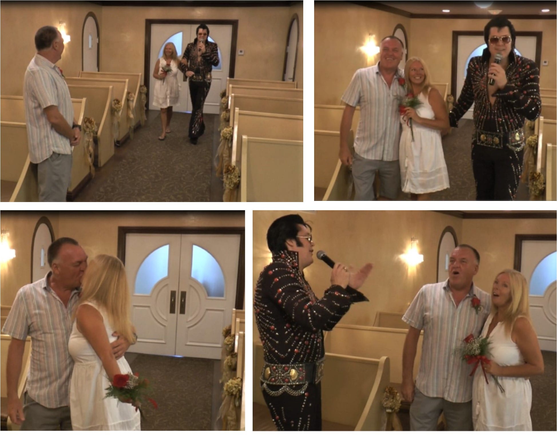 Clips from our wedding video from when we were Getting Married Again In Las Vegas - with Elvis!