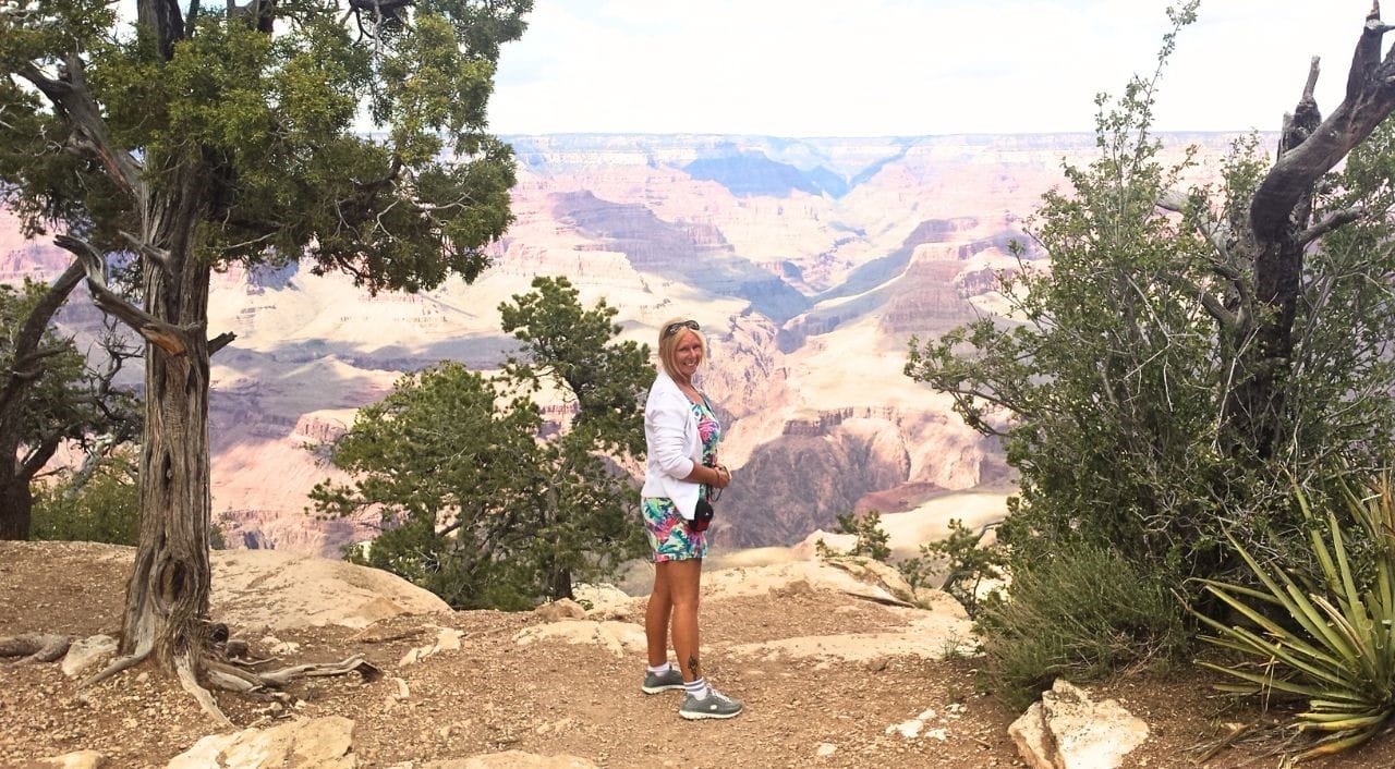 Stopping along the way to be amazed at the breath-taking views at The Grand Canyon