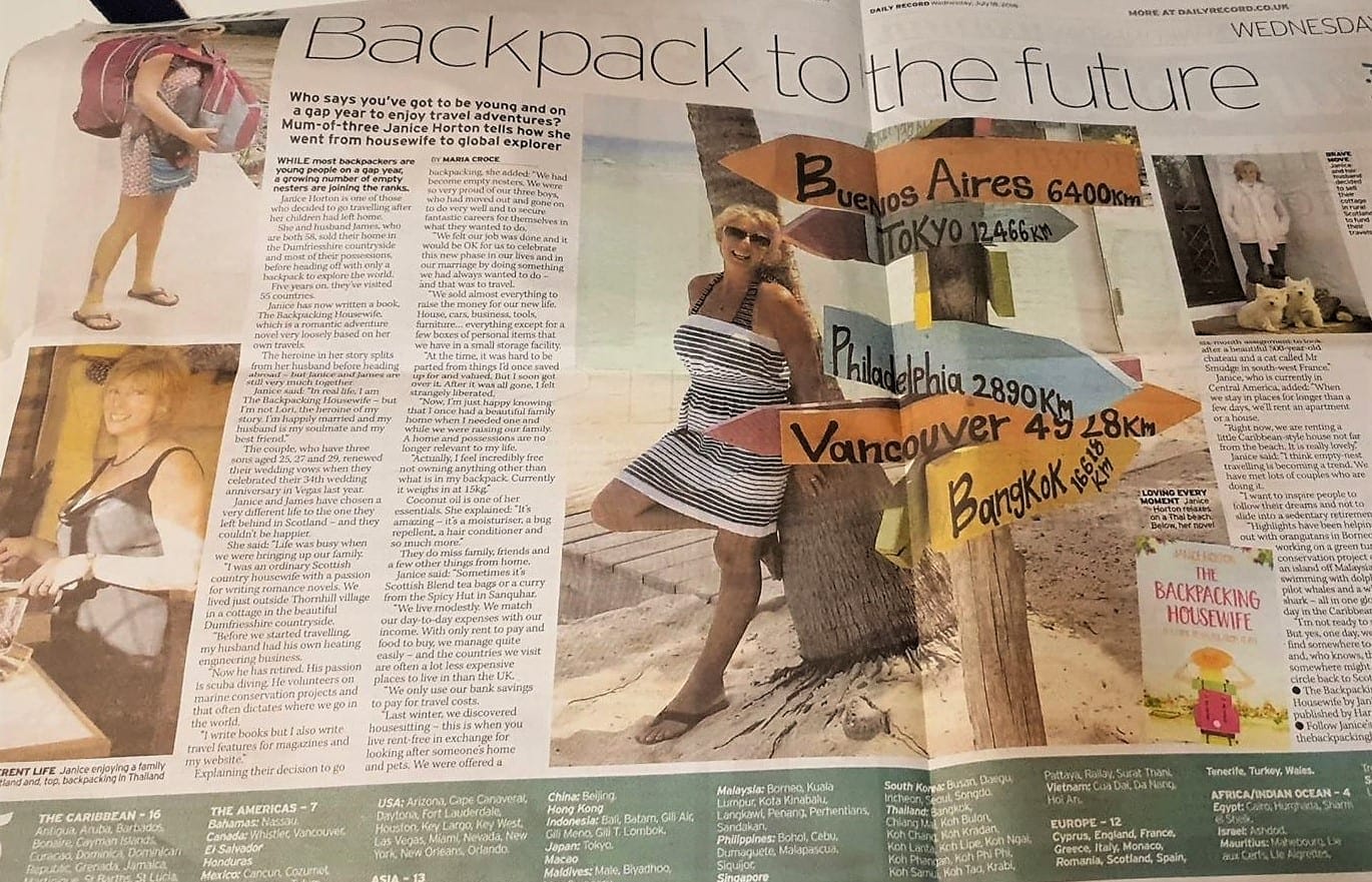 Janice Horton The Backpacking Housewife The Daily Record