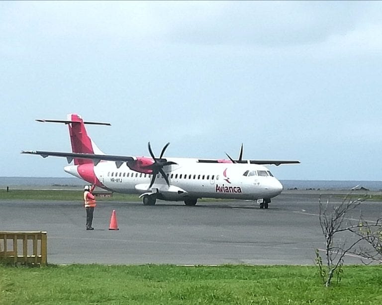 Our flight to Panama City