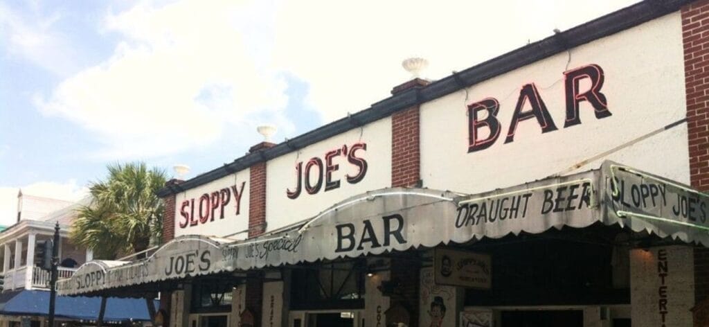 THE FRONT OF SLOPPY JOES BAR KEY WEST