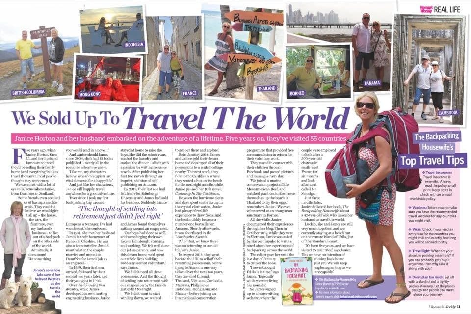 Woman's Weekly - The Backpacking Housewife - Janice Horton