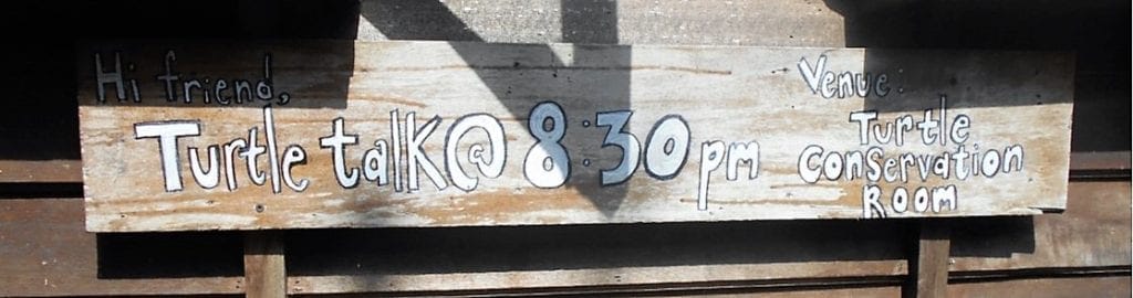 Turtle Talk sign