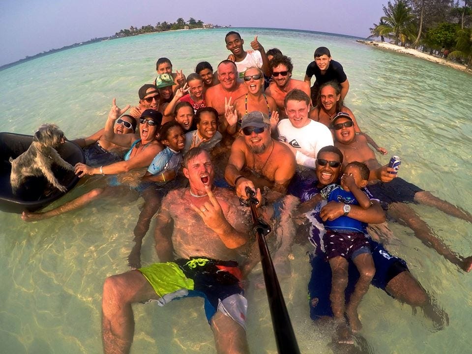 Culture Shock. Happy times and glorious memories with our island friends..