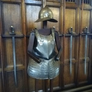 Great hall Edinburgh castle armour and swords