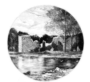 Scottish castle ruins