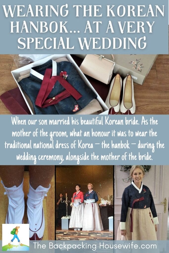 Wearing The Korean Wedding hanbok The Backpacking Housewife