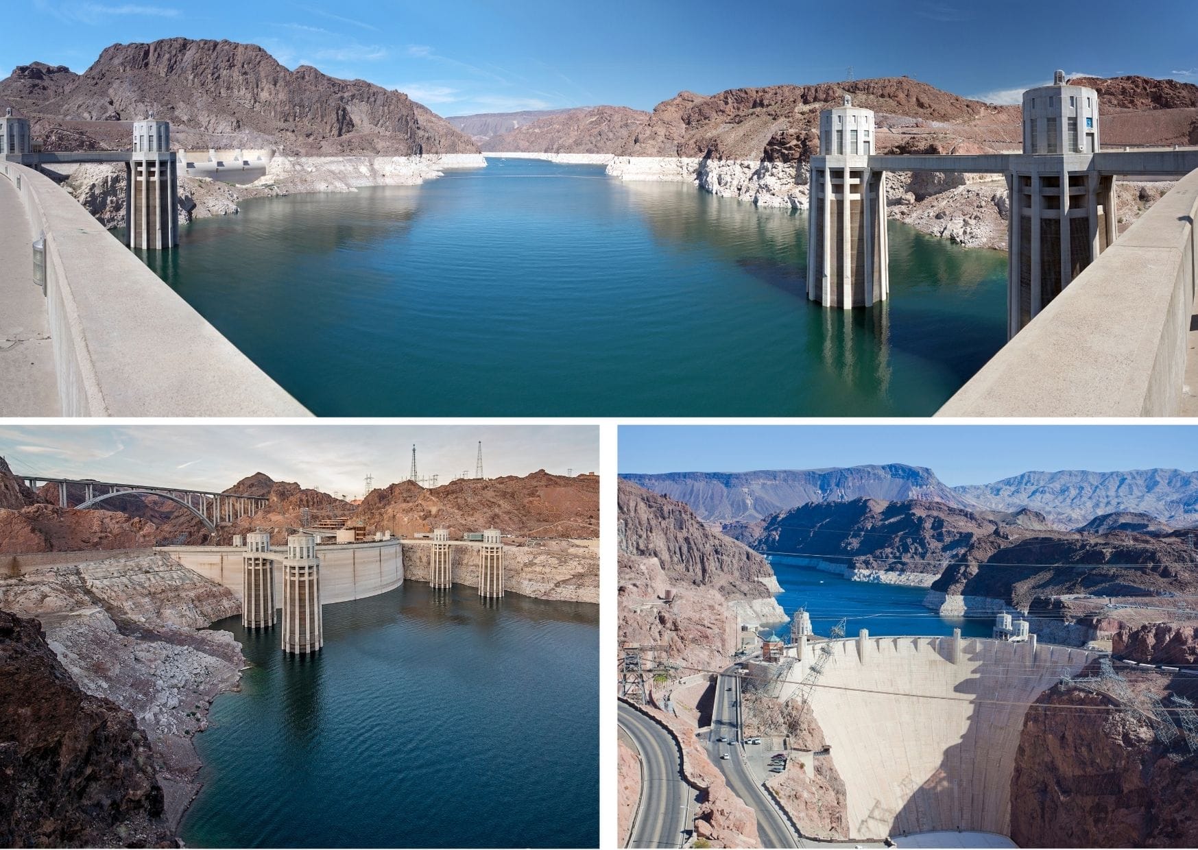 The Hoover Dam is a popular stop off on the way to The Grand Canyon