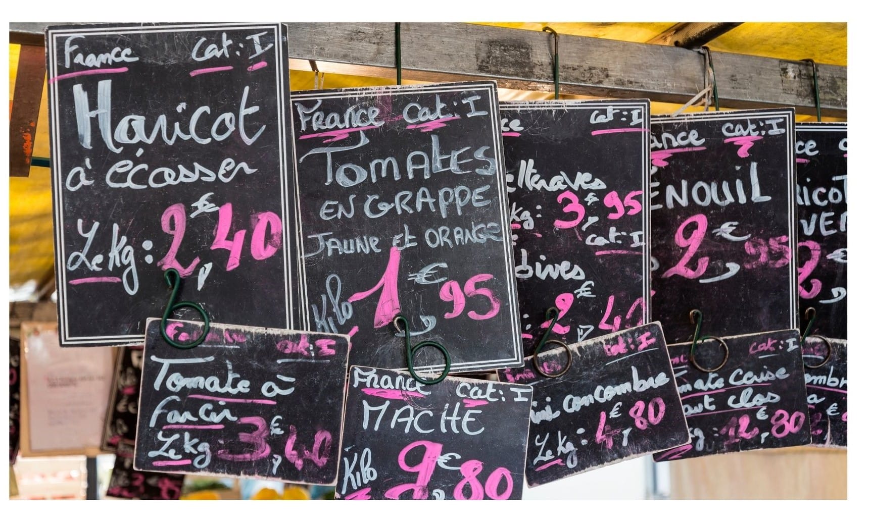 The Backpacking Housewife shop at a traditional French market