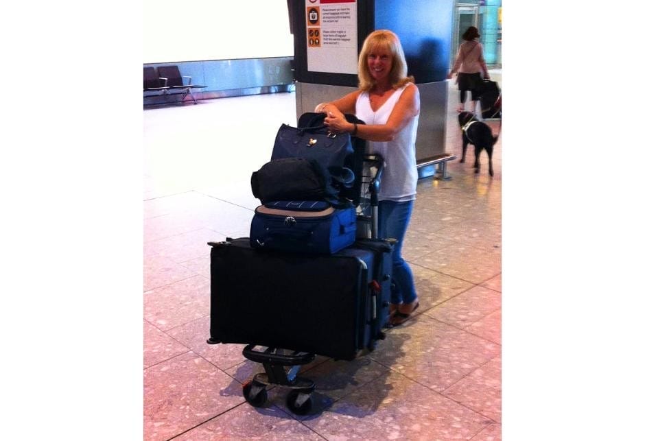 Backpack or Suitcase. JANICE HORTON LOTS OF LUGGAGE