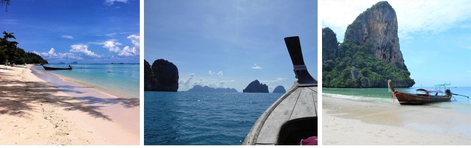 Travelling by longtail boat along the Andaman Sea. Photos: Janice Horton