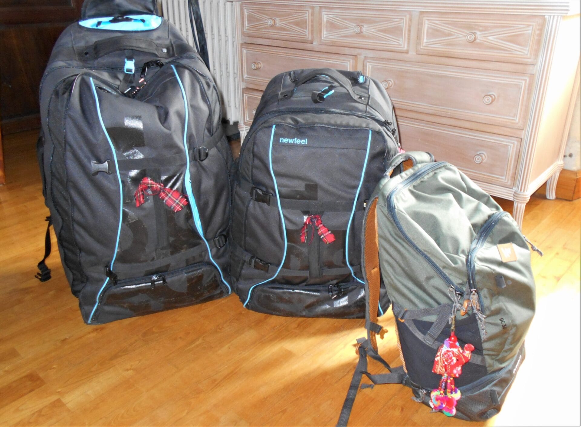 The best of all worlds! The Backpacking Housewife recommends backpacks with pull out handles and wheels.