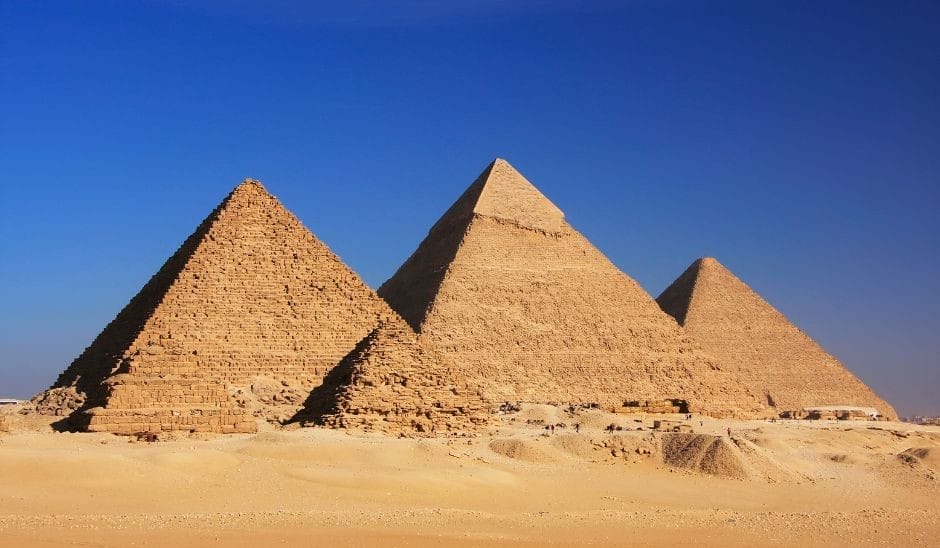 The Pyramids at Giza - Cairo Egypt