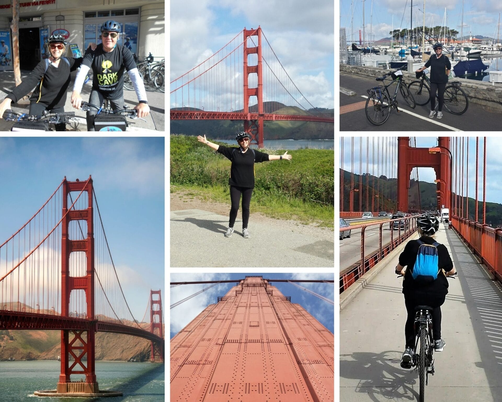 Cycling over the Golden Gate Bridge San Francisco The Backpacking Housewife