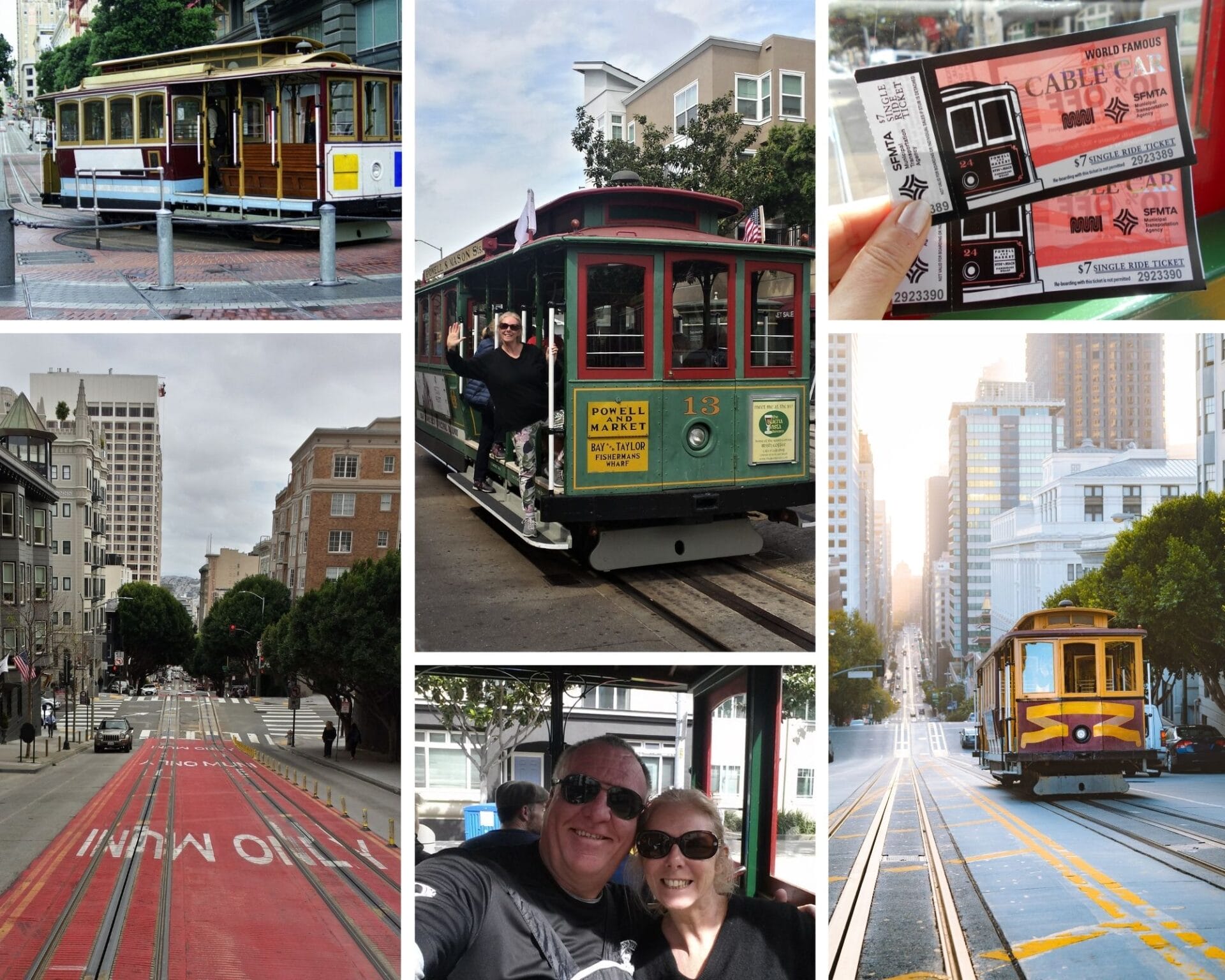 Riding the steep streets on the cable cars in San Francisco The Backpacking Housewife