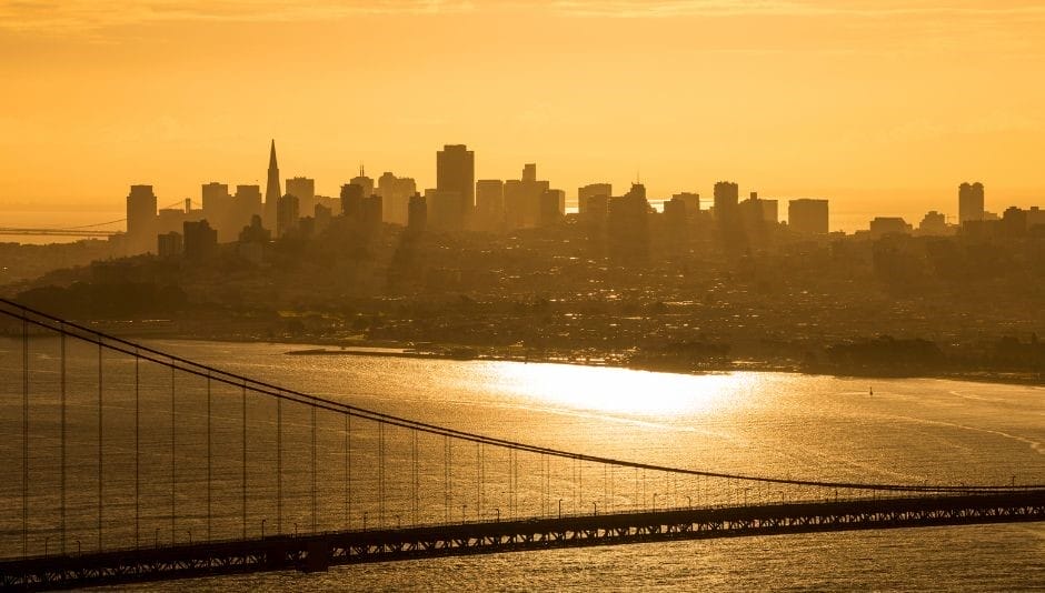 The Golden City – a popular nickname for San Francisco