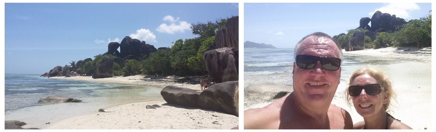 THE BACKPACKING HOUSEWIFE SEYCHELLES AT most photographed beach in the world