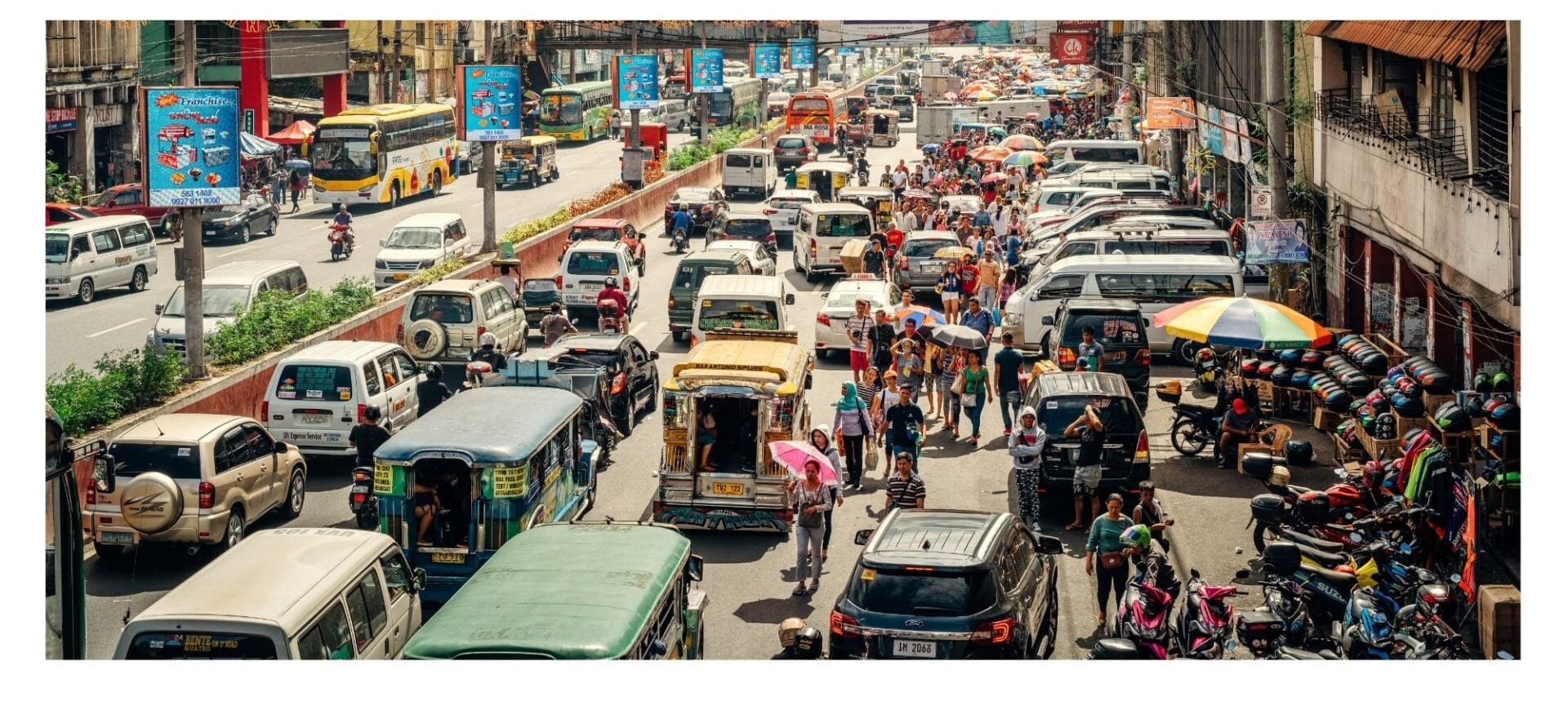 Crazy and chaotic Cebu traffic