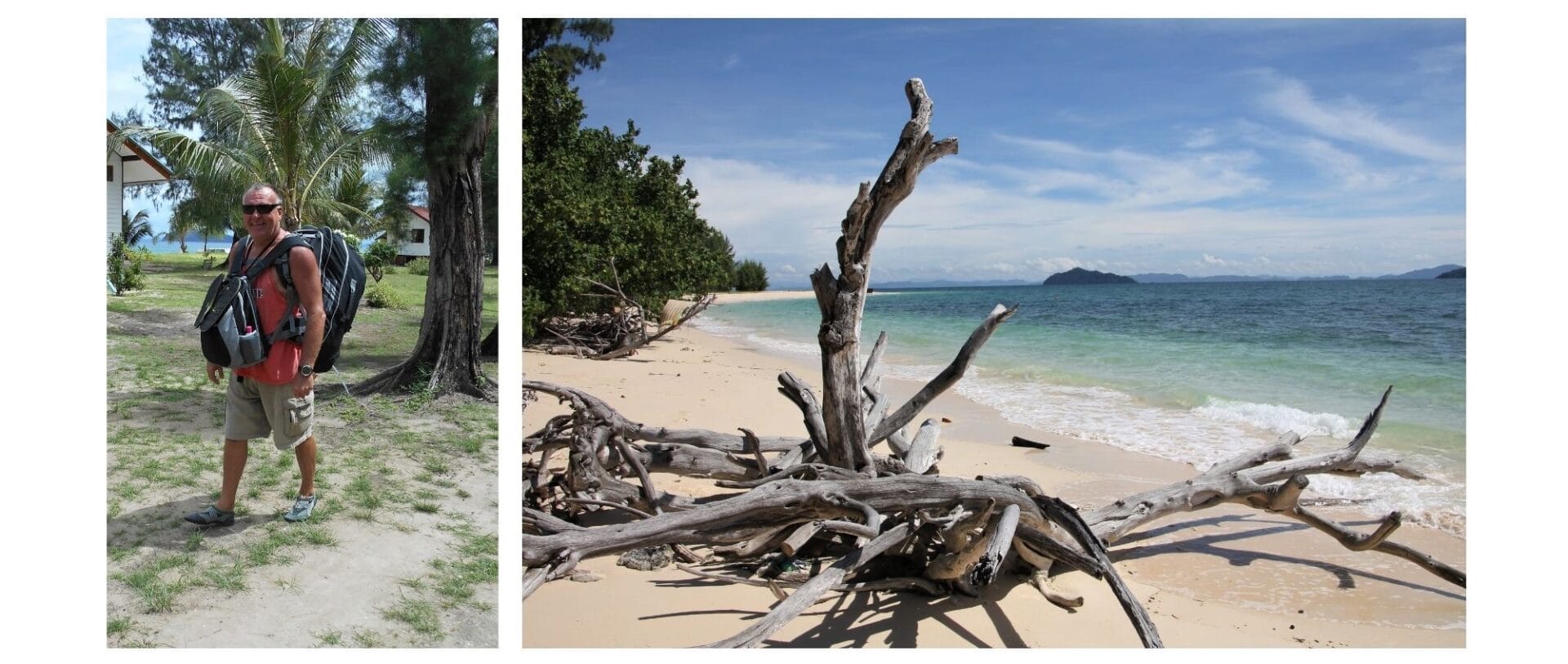 The Backpacking housewife and husband on Koh Bulon island hopping andaman sea thailand