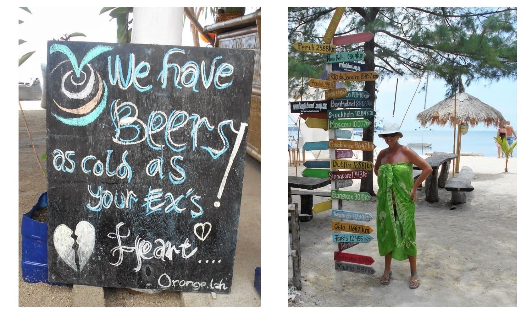 Beach Bar Signs Gili Air