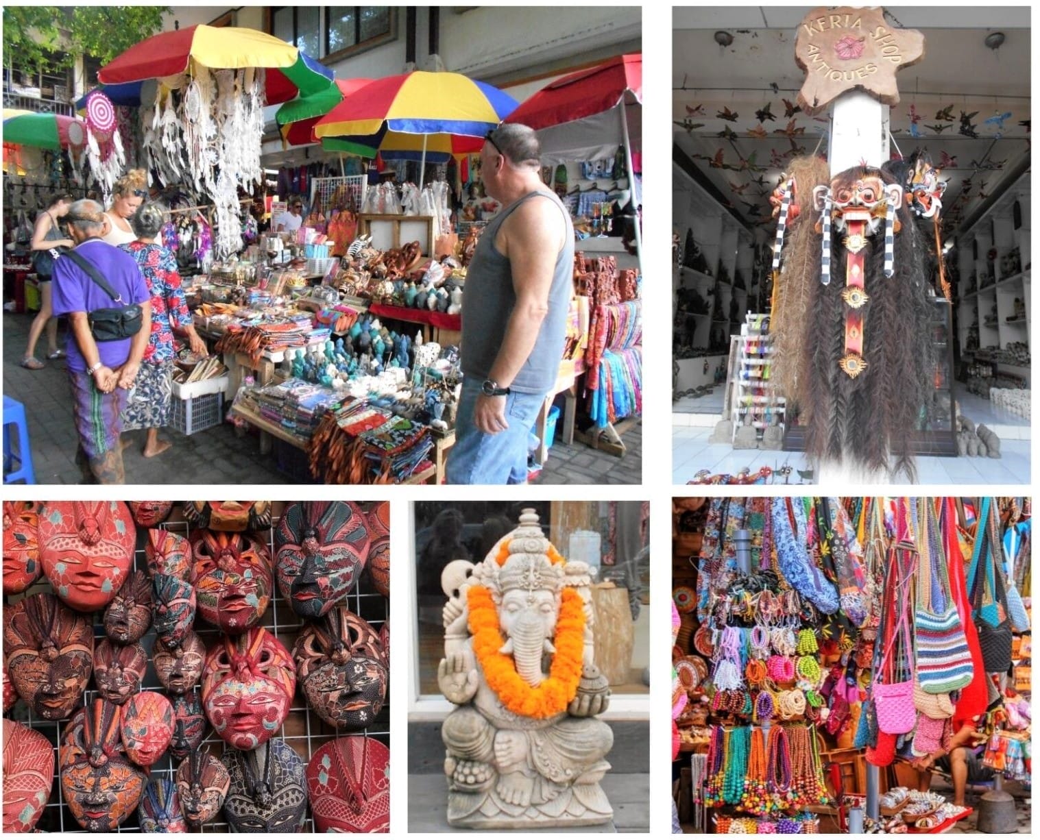 The market in Ubud Bali was colourful and busy. I loved it. The backpacking husband did not!