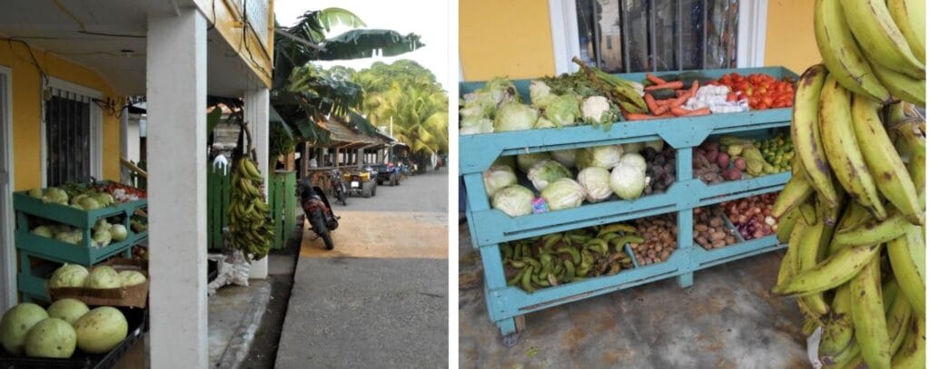 Fresh supplies come to the island from the Honduran mainland on Tuesday and Friday