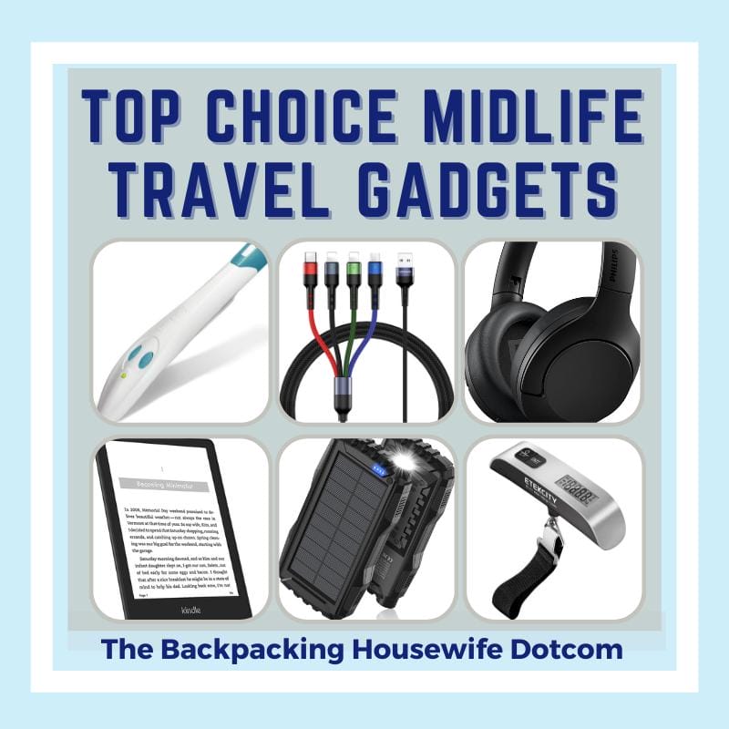 Top Choice in Midlife Travel Gadgets by The Backpacking Housewife
