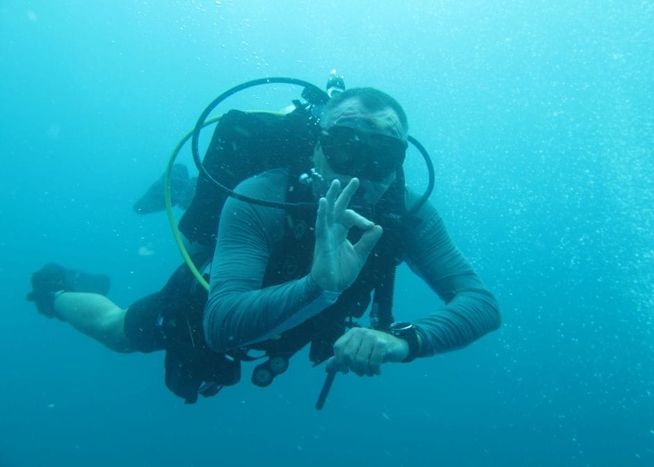 The Backpacking Husband took his scuba skills to a pro level 