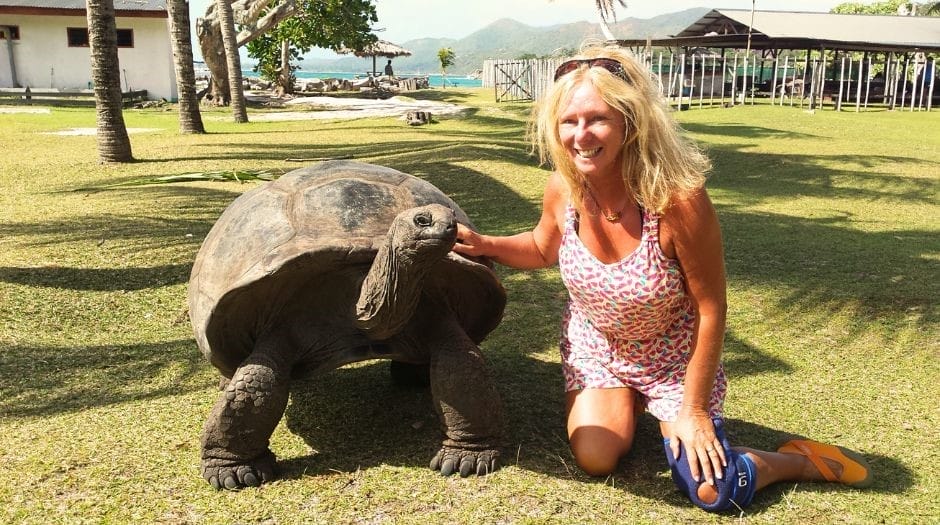 Janice Horton - Giant Tortoise - La Digue Island Seychelles