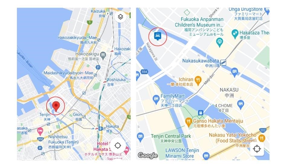 Hotel location at Nakasu District Hakata Fukuoka Japan The Backpacking Housewife