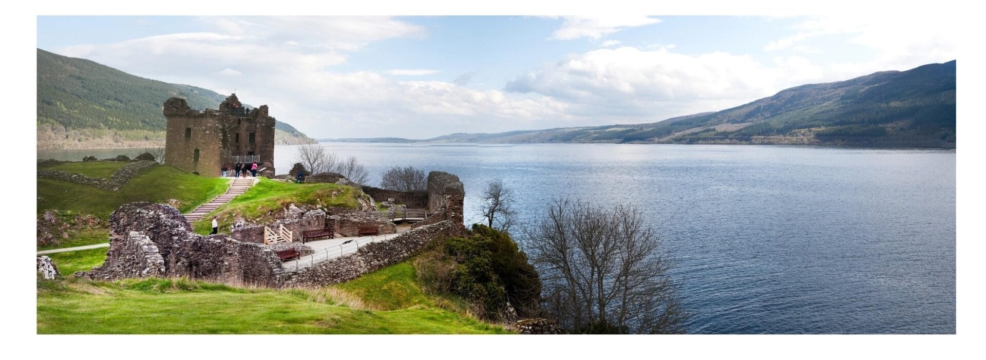 scottish castle and loch