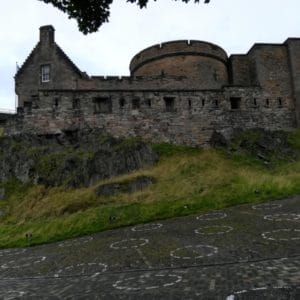 Edinburgh castle on a grey day