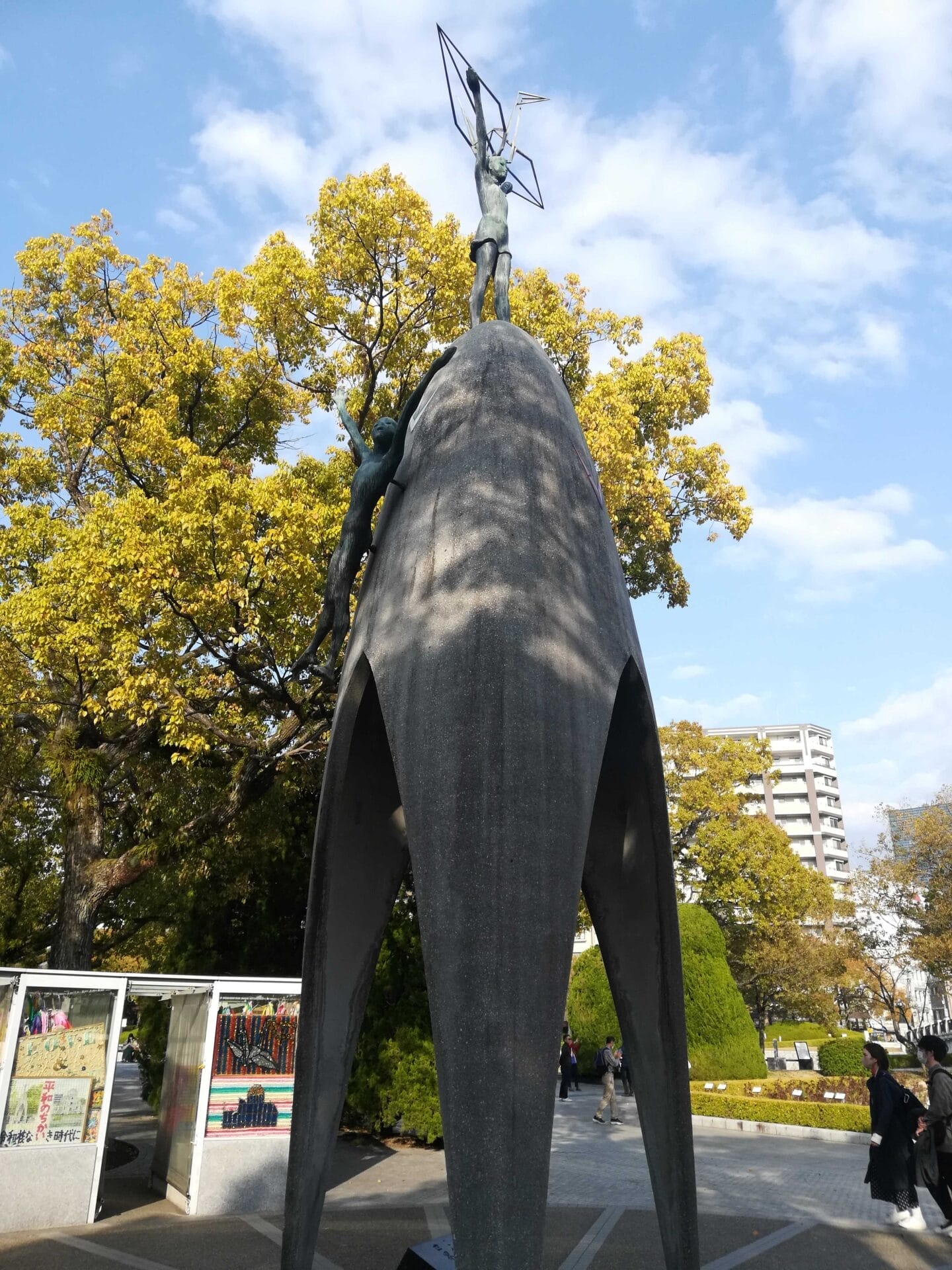 THE CHILDRENS PEACE MONUMENT HIROSHIMA JAPAN. PHOTO BY JANICE HORTON