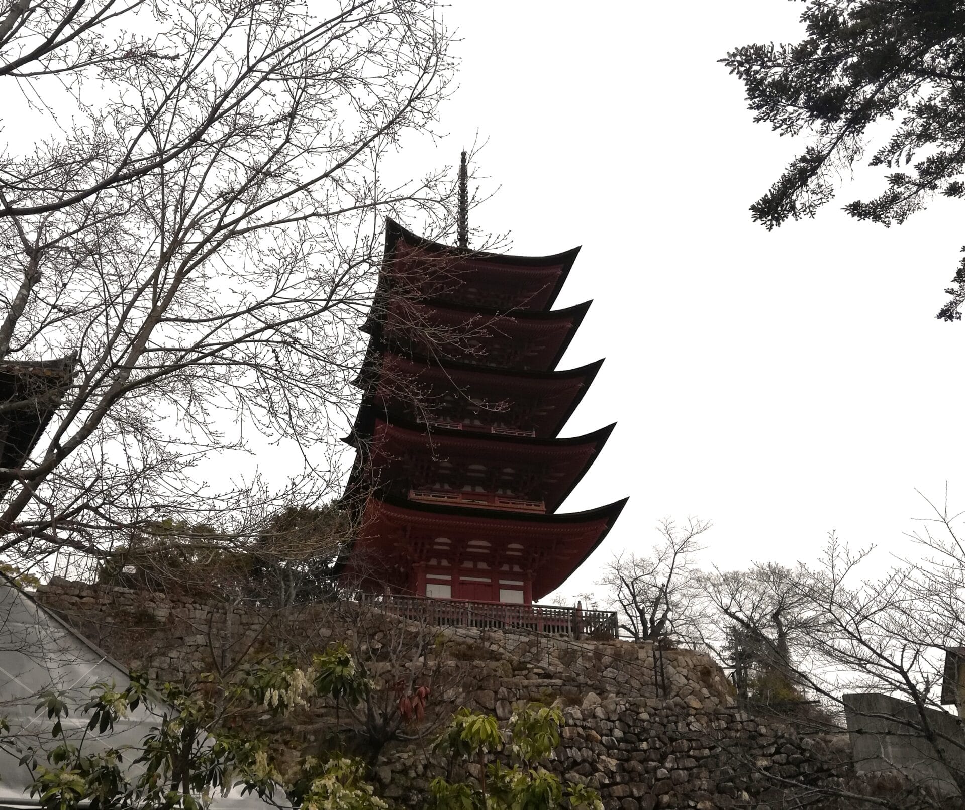 The backpacking Housewife photo of the five story pagoda Miyajima Island Japan