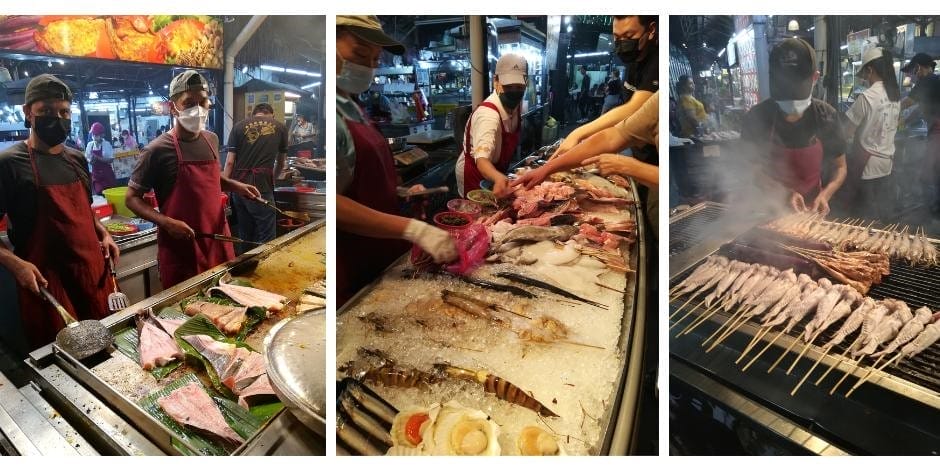 Amazing seafood Penang Food Fest Food Court. The Backpacking Housewife