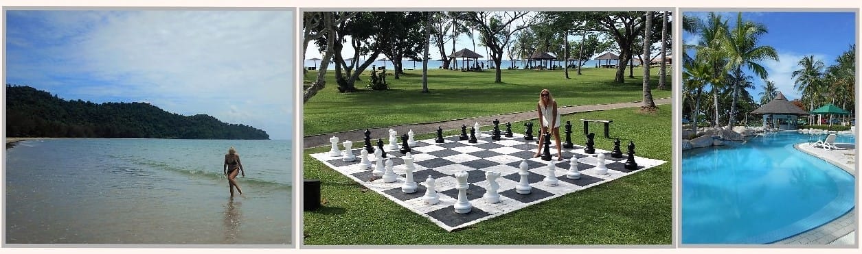 Enjoying one of Kota Kinabalu’s fabulous beach resorts,