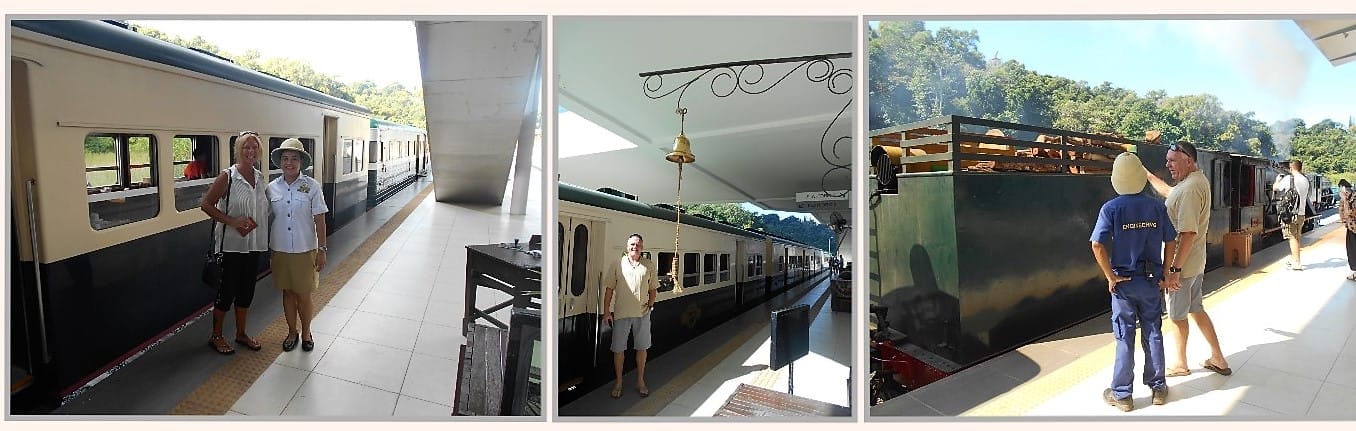 The North Borneo Railway steam train comprises of 5 coaches, each named after a small town along the 134 kilometres (83 miles) route.