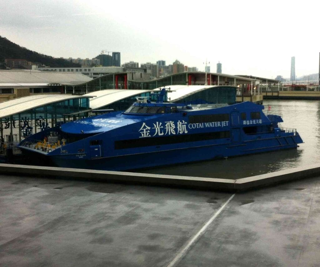 Hong Kong is only an hour away from Macao by TurboJet High Speed Ferry