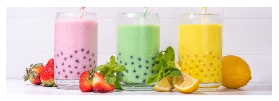 Pearl Tea comes in a variety of flavours