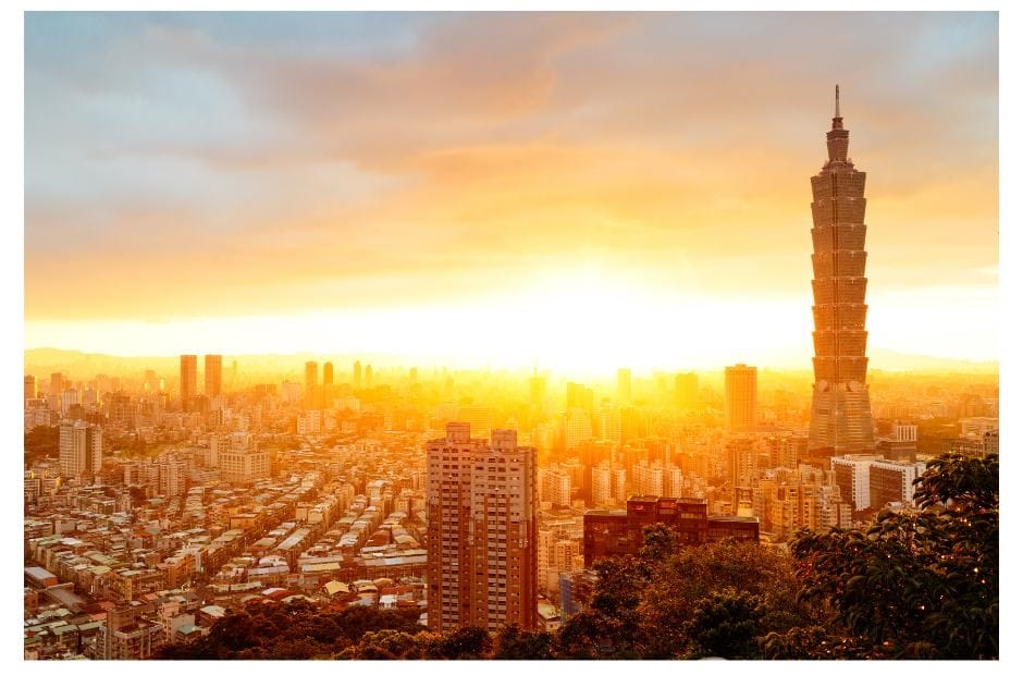 The Taipei 101 Tower in Taipei City
