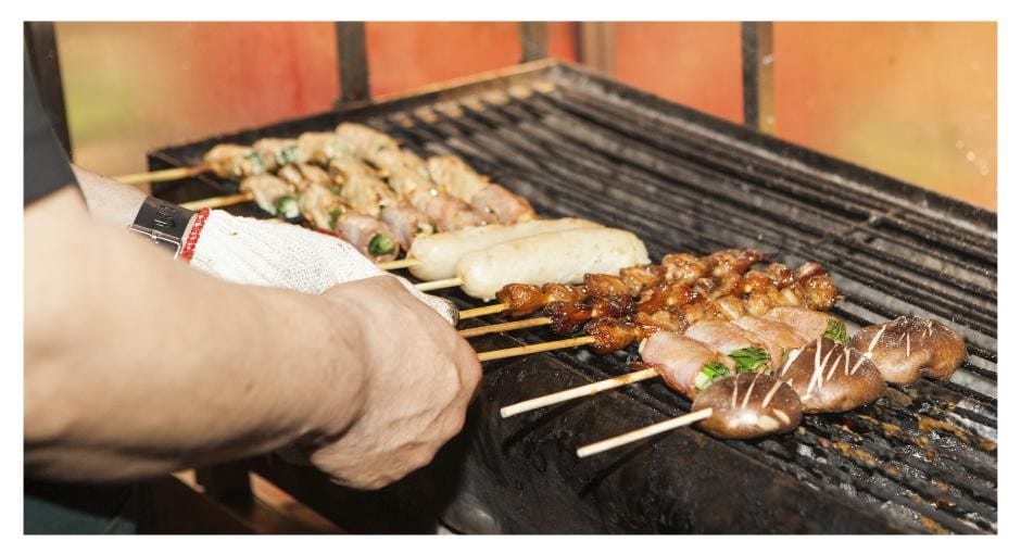 Feng Chia Night Market Food on the Grill Taichung Taiwan