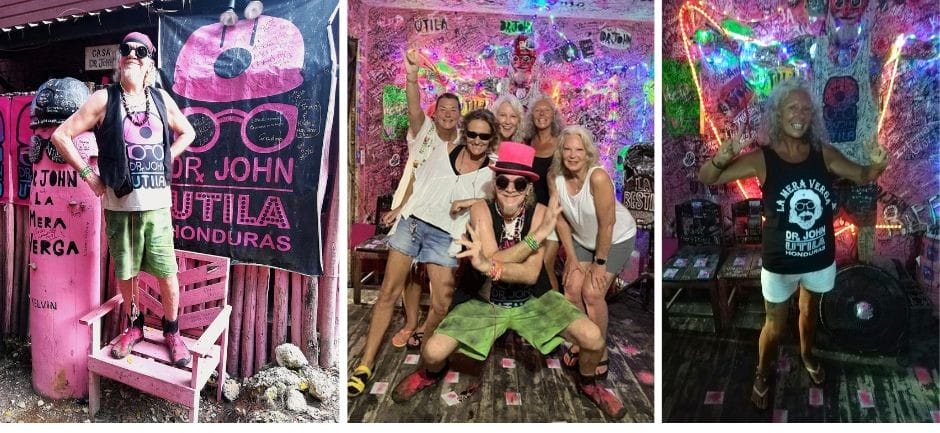 Dr John on Utila - The Backpacking Housewife