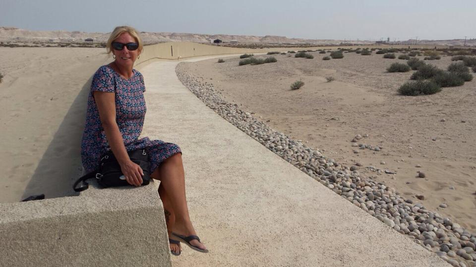 Janice Horton at The Tree of Life Visitor Centre Bahrain