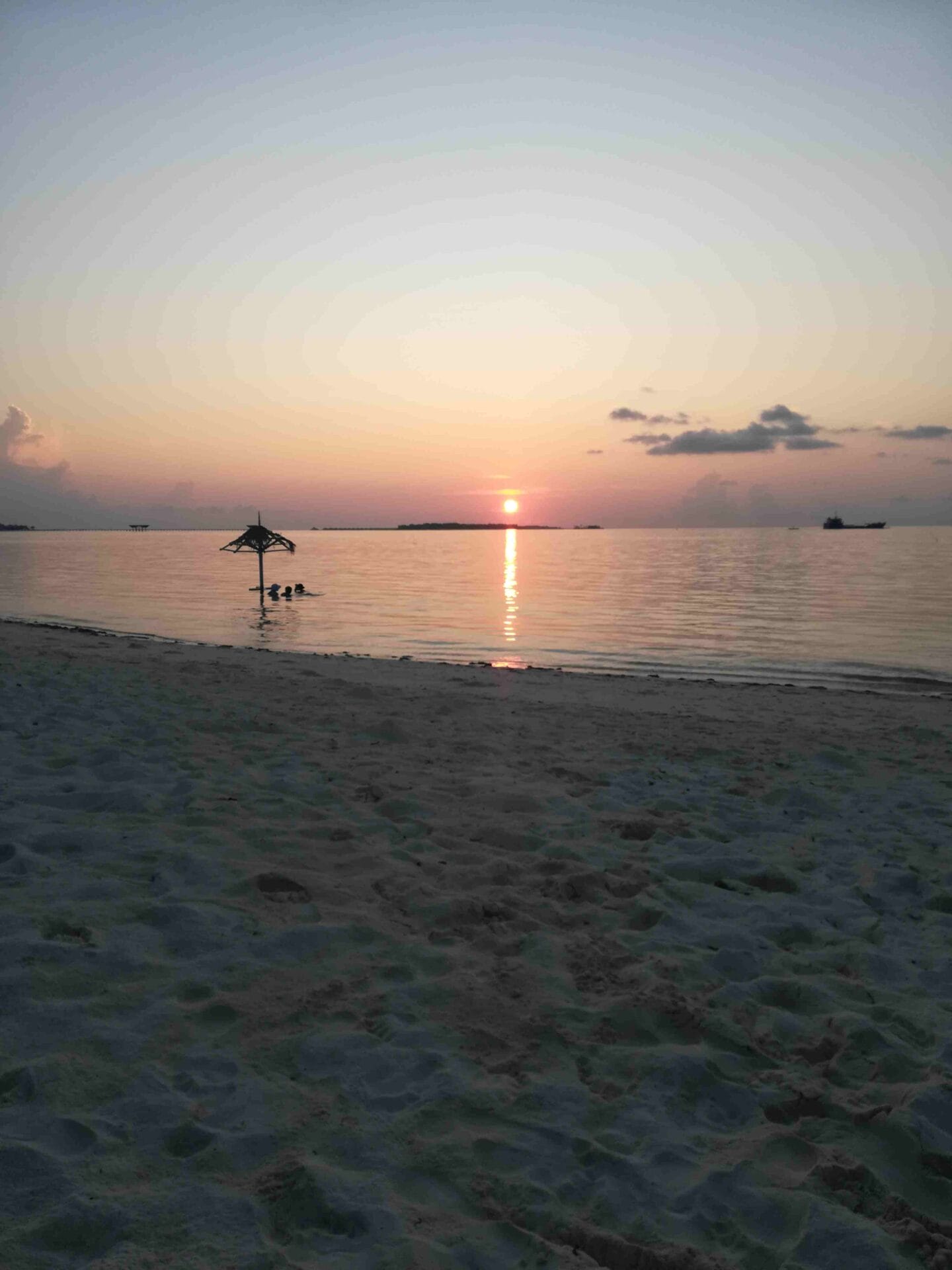 Indian Ocean sunset. Maamigili Island Maldives. Photo: Janice Horton