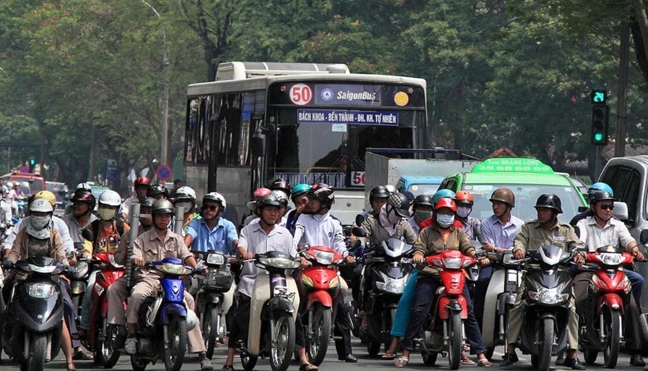 Good luck in crossing the street in Saigon!