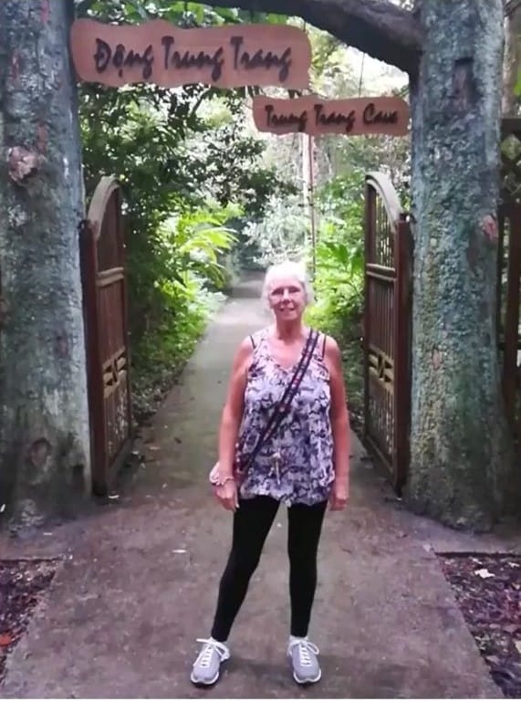 Janice Horton at Trung Trang Cave Cat Ba Island