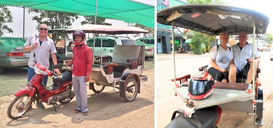 We hired a tuktuk driver for each day exploring the  Angkor Archaeological Park. The Backpacking Housewife