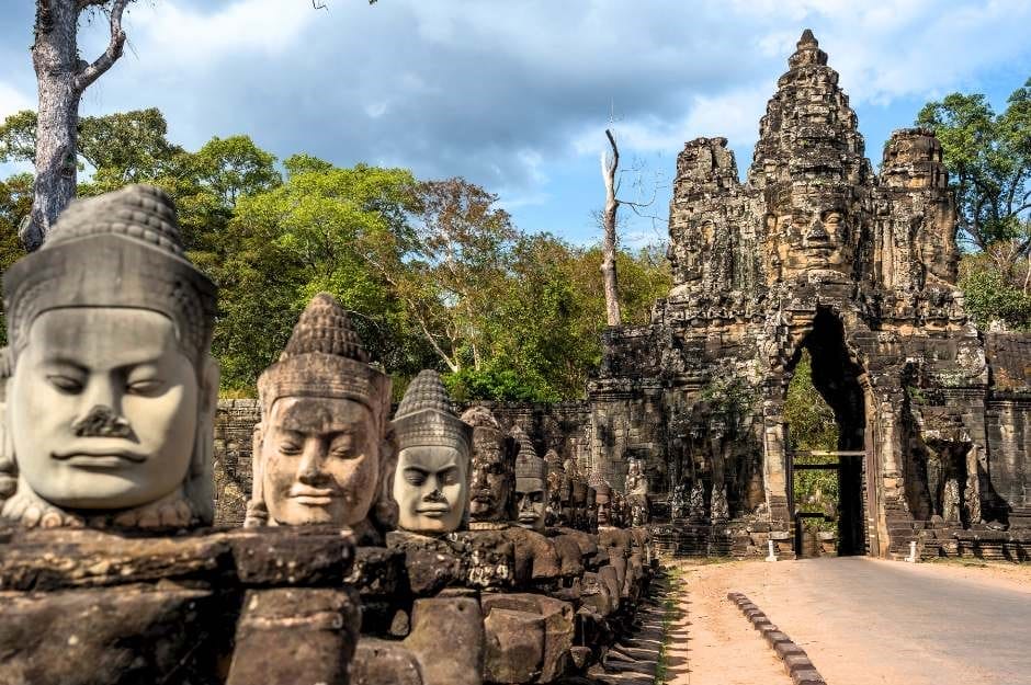 The South Gate to The Great City of Angkor Thom