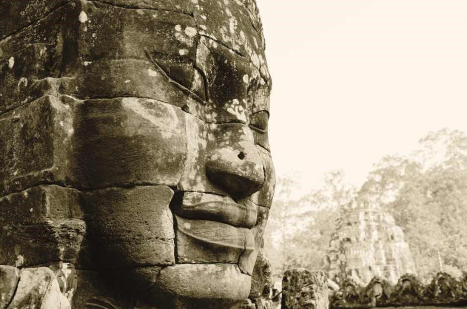 The King's Face at The Bayon Temple - Angkor Thom
